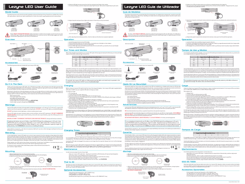 Page 1 de la notice Manuel utilisateur Lezyne Macro Drive