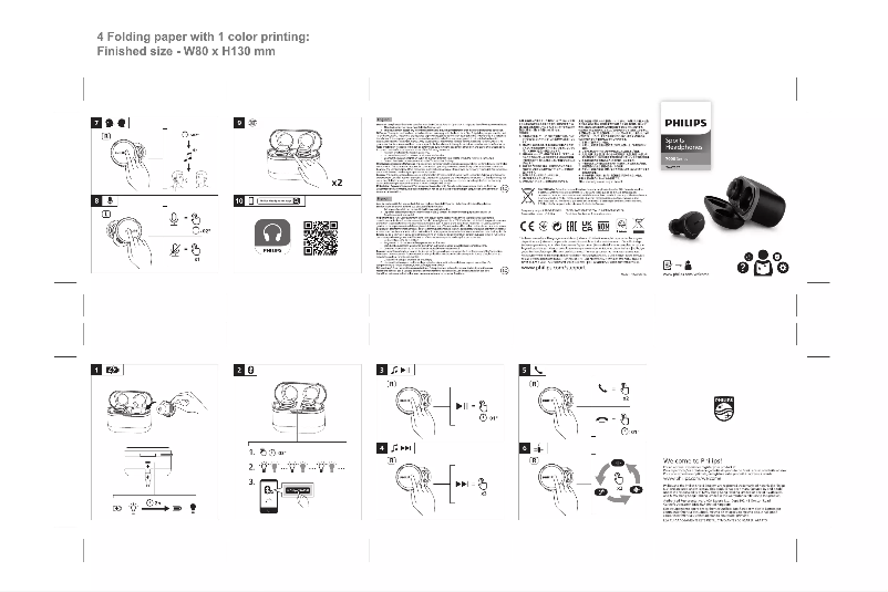 Page 1 of the manual Quick Start Guide Philips TAA7507