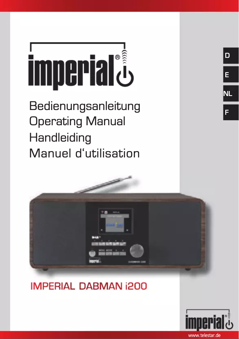 Página 1 del manual Manual de usuario Imperial Dabman i200CD