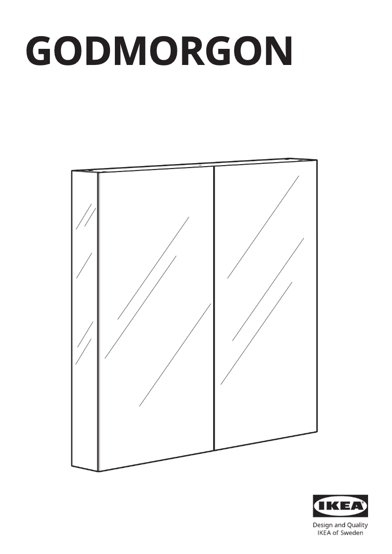 Page 1 de la notice Manuel utilisateur Ikea GODMORGON 603.043.53