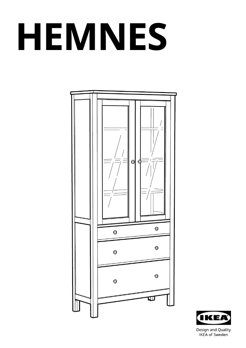 Page 1 de la notice Manuel utilisateur Ikea HEMNES 503.717.72