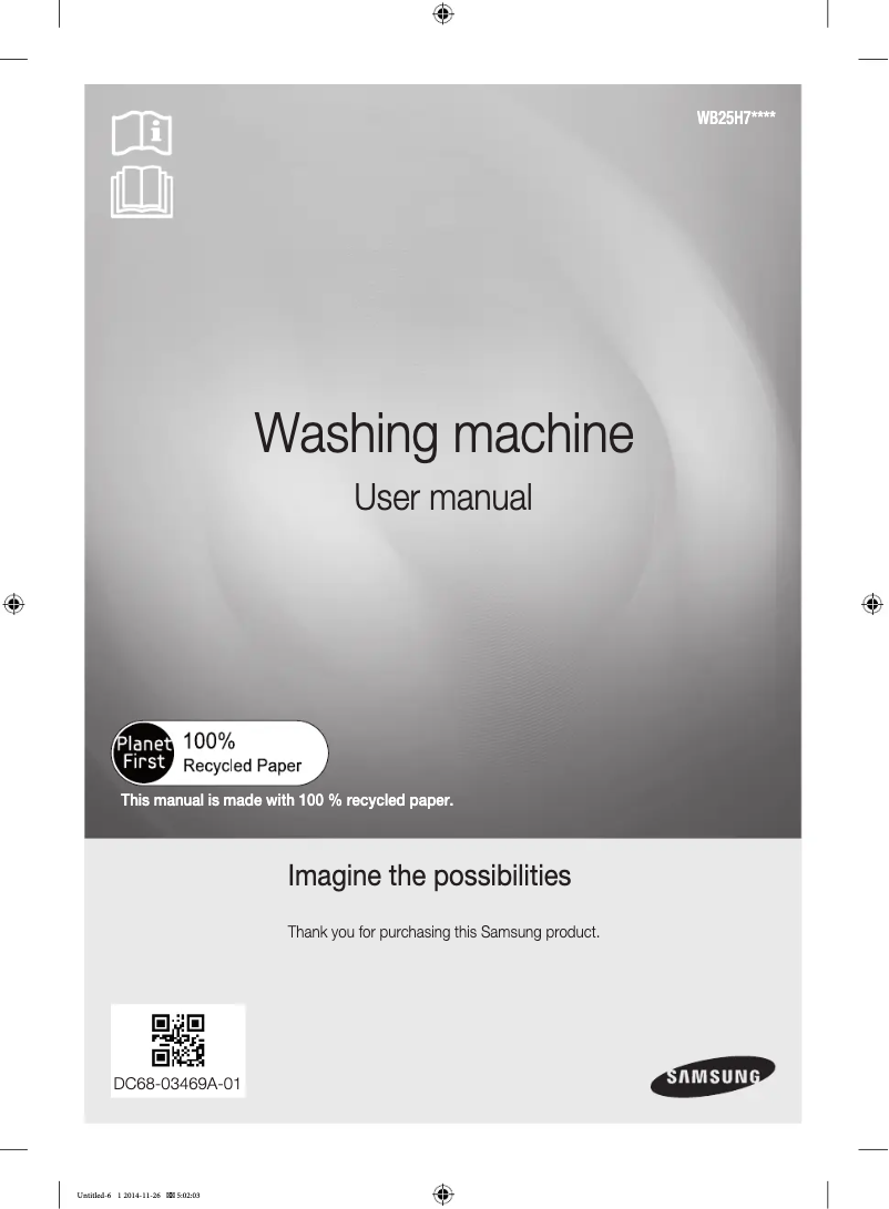 Página 1 del manual Manual de usuario Samsung WB25H7000GS