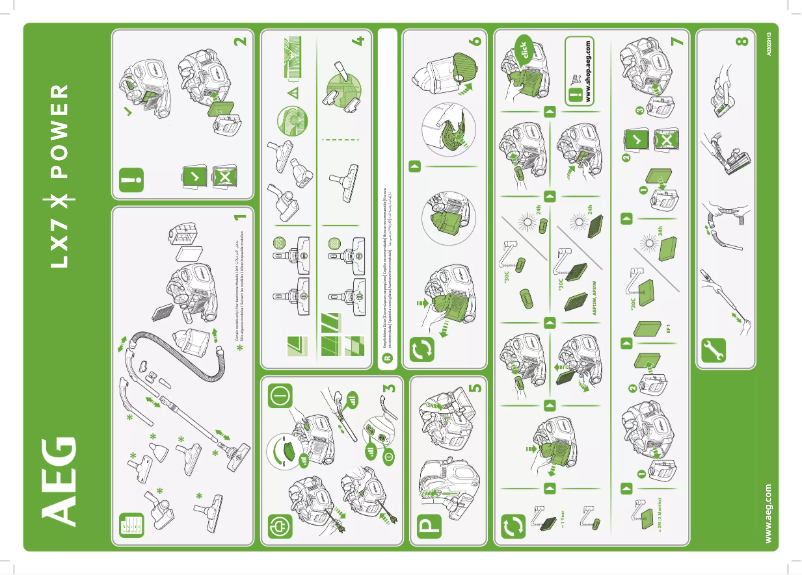 Página 1 del manual Manual de usuario AEG LX7-2-CR-A
