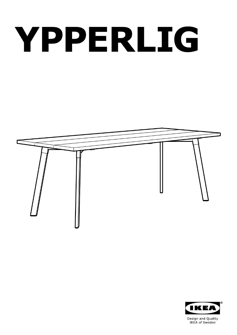 Page 1 de la notice Manuel utilisateur Ikea YPPERLIG 703.468.71