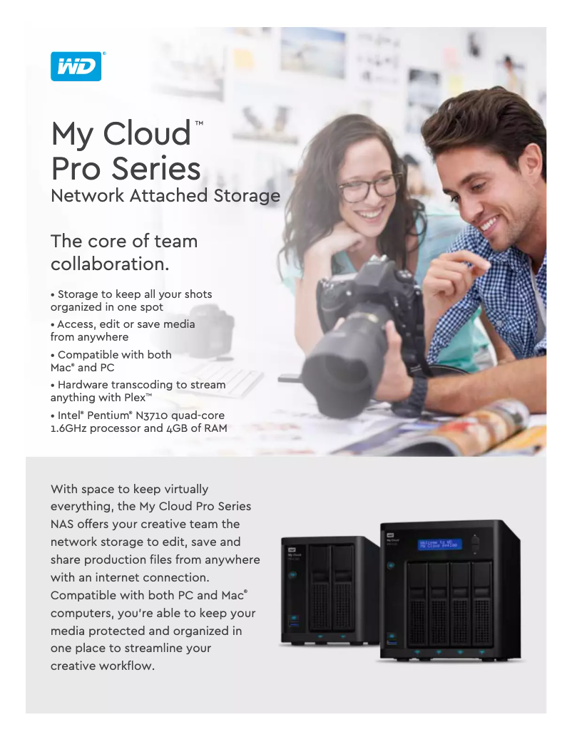 Page 1 de la notice Brochure Western Digital My Cloud PR2100