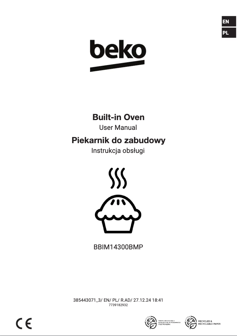 Page 1 de la notice Guide d'installation Beko BBIM14300BMP