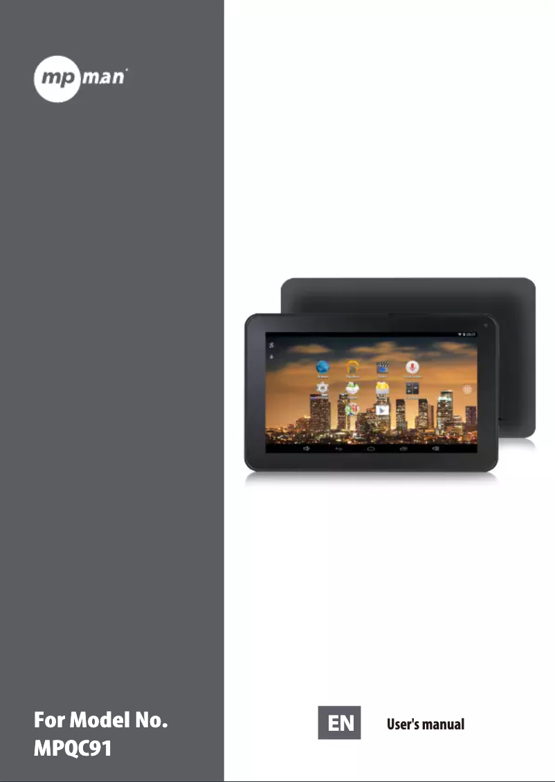 Página 1 del manual Manual de usuario Mpman MPQC91