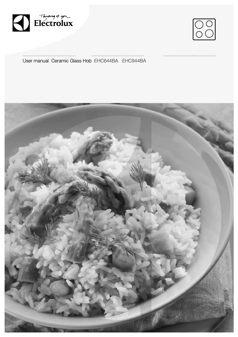 Page 1 de la notice Manuel utilisateur Electrolux EHC944BA
