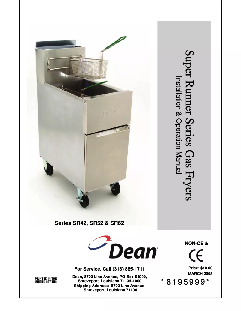Page 1 de la notice Manuel utilisateur Dean SR142G