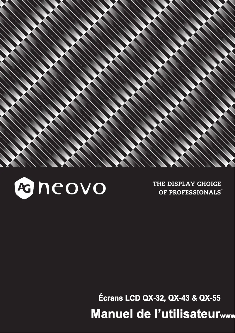 Página 1 del manual Manual de usuario AG Neovo QX-55