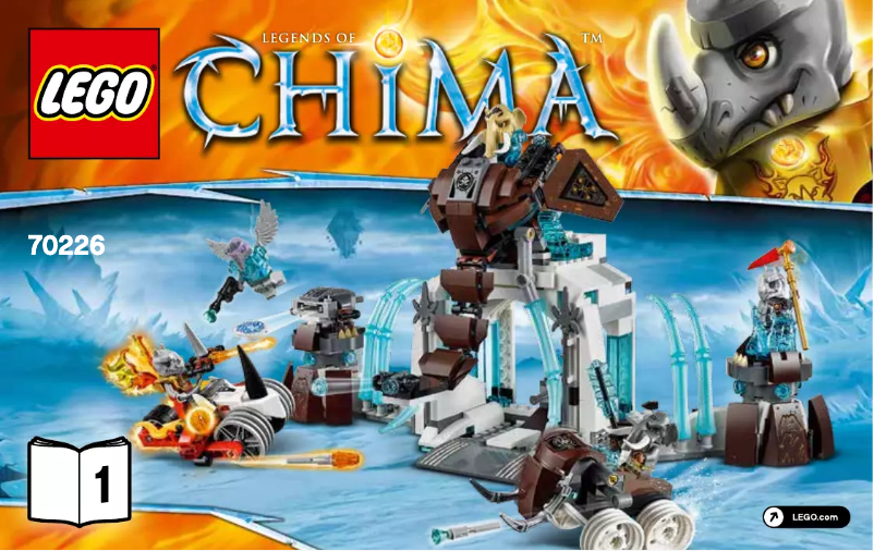 Page 1 de la notice Manuel utilisateur Lego Mammoth’s Frozen Stronghold