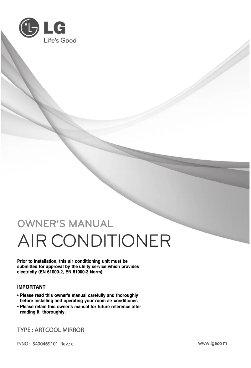 Page 1 of the manual User Manual LG S12AT