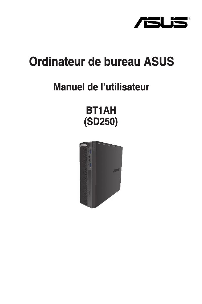 Page 1 de la notice Manuel utilisateur Asus BT1AH
