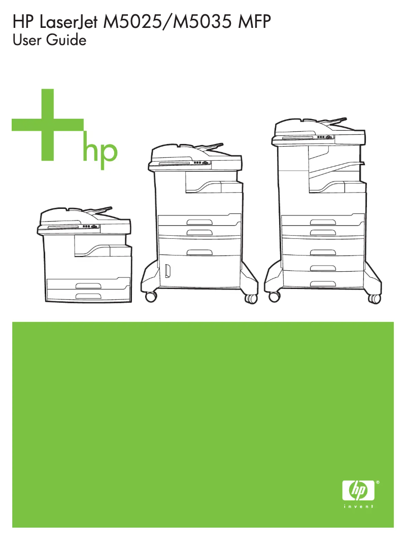 Página 1 del manual Manual de usuario HP LaserJet M5035xs