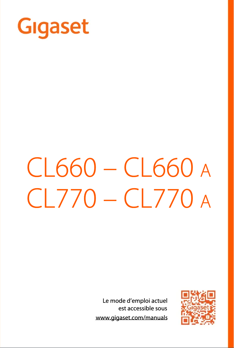 Image de la première page du manuel de l'appareil CL770A