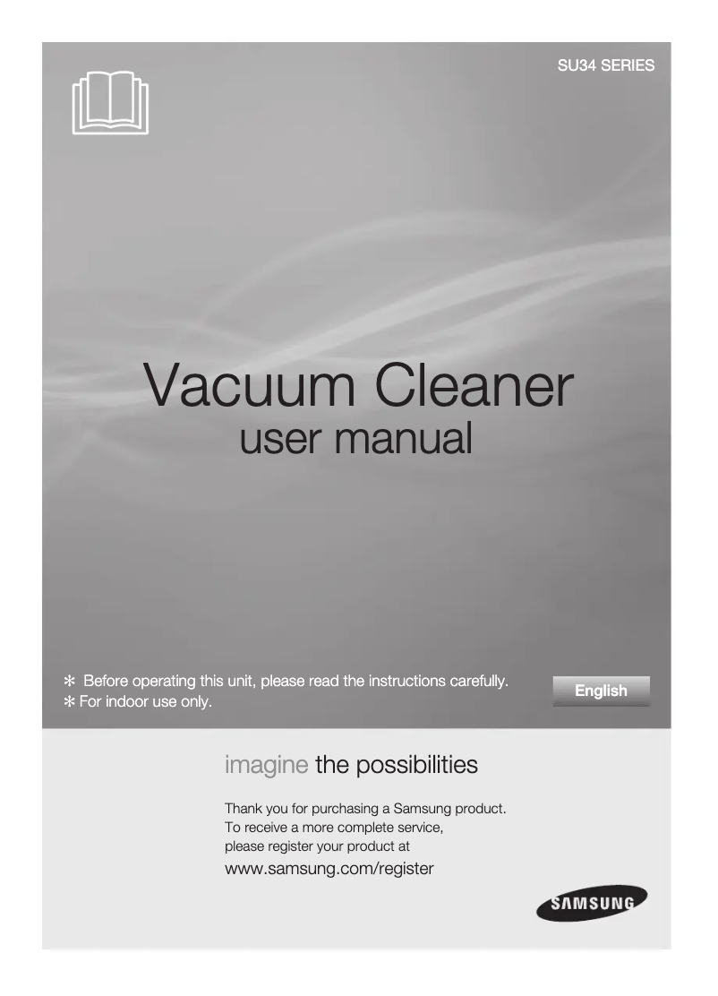 Page 1 de la notice Manuel utilisateur Samsung SU3486