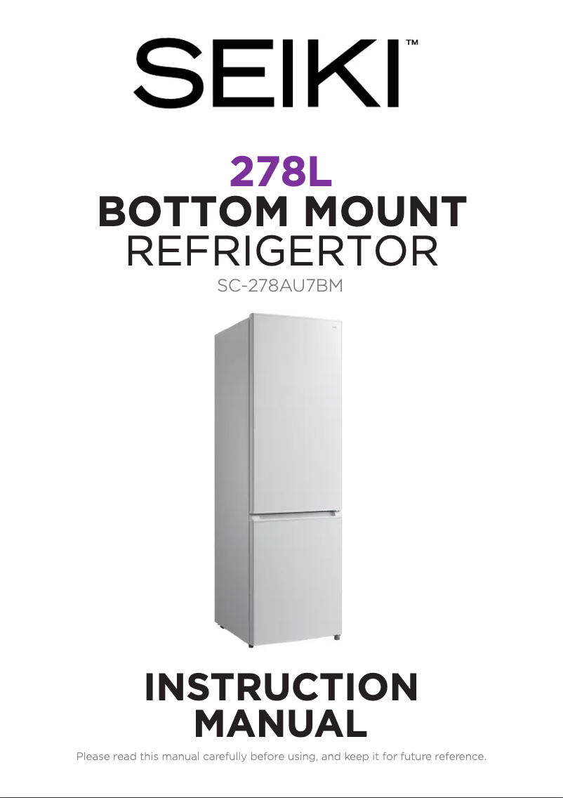 Página 1 del manual Manual de usuario Seiki SC-278AU7BM