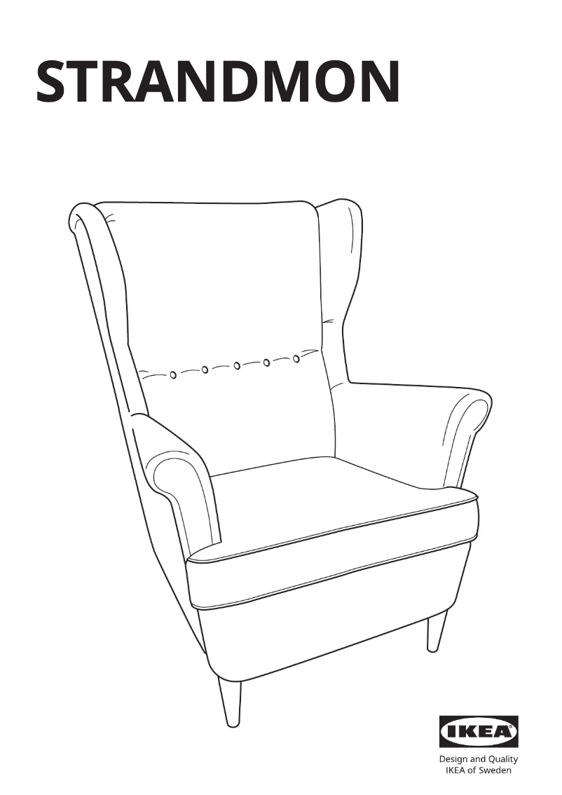 Page 1 de la notice Manuel utilisateur Ikea STRANDMON 403.618.96