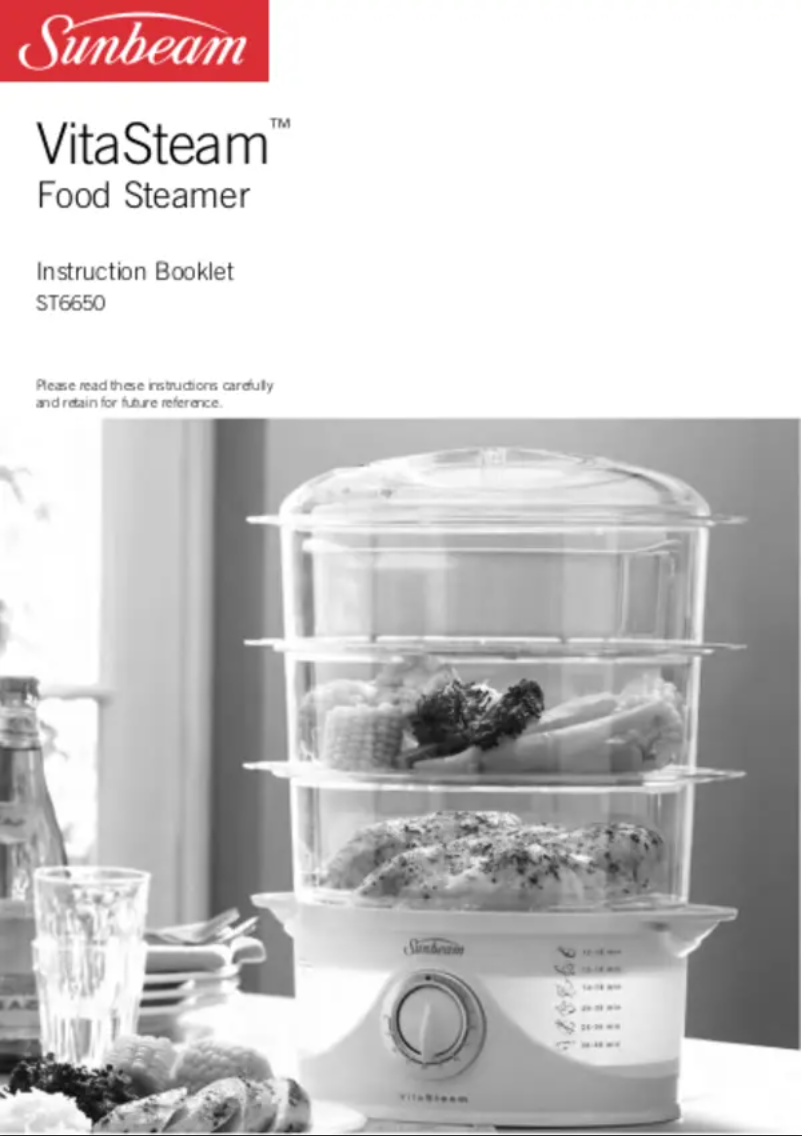 Page 1 de la notice Manuel utilisateur Sunbeam VitaSteam ST6650