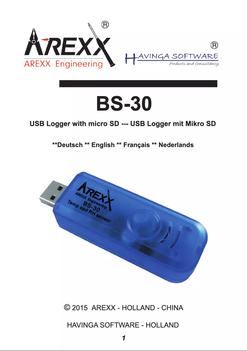 Página 1 del manual Manual de usuario AREXX BS-30