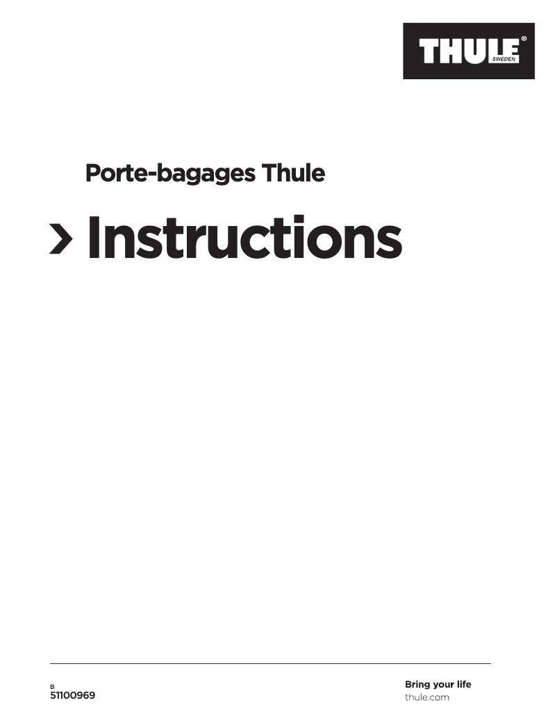 Page 1 of the manual User Manual Thule Cargo Rack