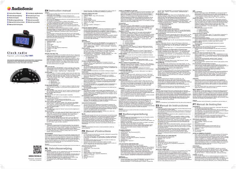 Page 1 of the manual User Manual AudioSonic CL-1491