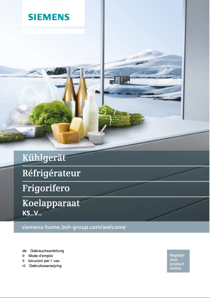 Page 1 de la notice Manuel utilisateur Siemens KS36VAW3P