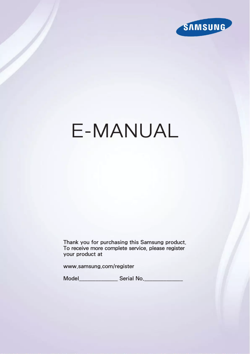Página 1 del manual Manual de usuario Samsung UN40J5000AH