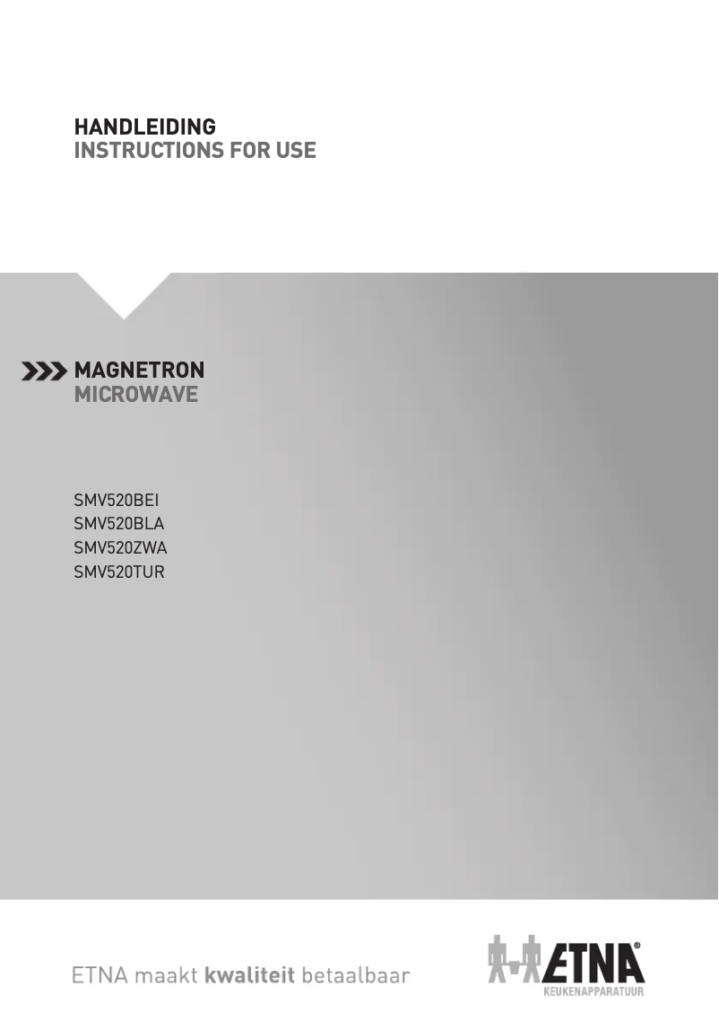 Page 1 de la notice Manuel utilisateur Etna SMV520ZWA