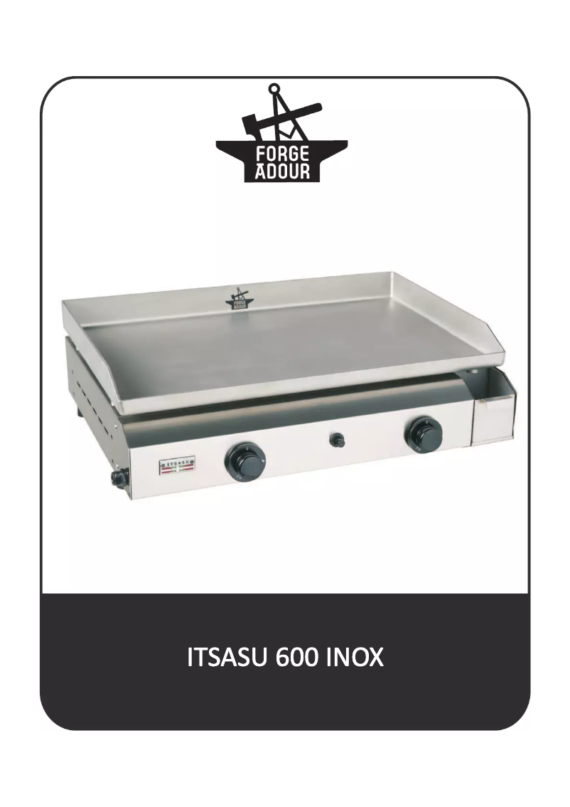 Page 1 of the manual User Manual Forge Adour Itsasu 600