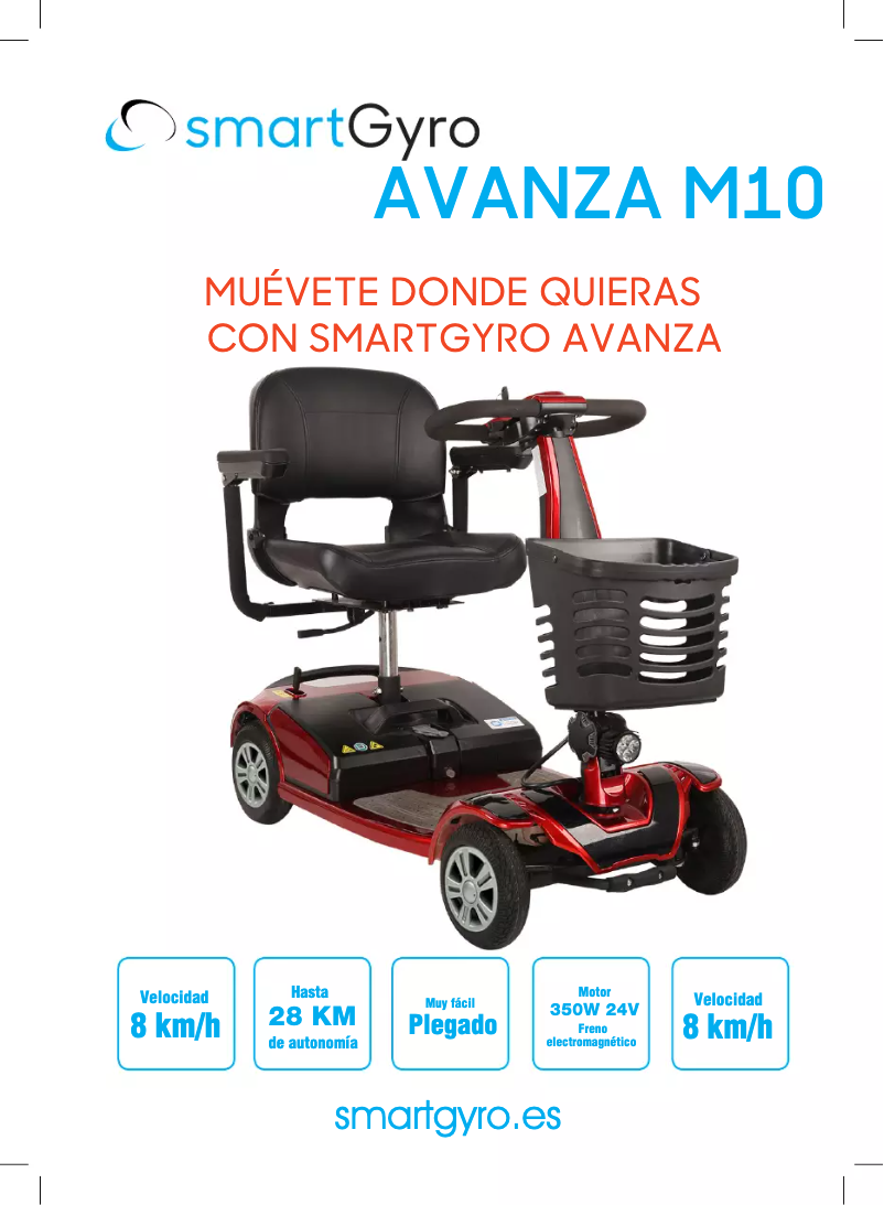Page 1 de la notice Manuel utilisateur smartGyro Avanza M10