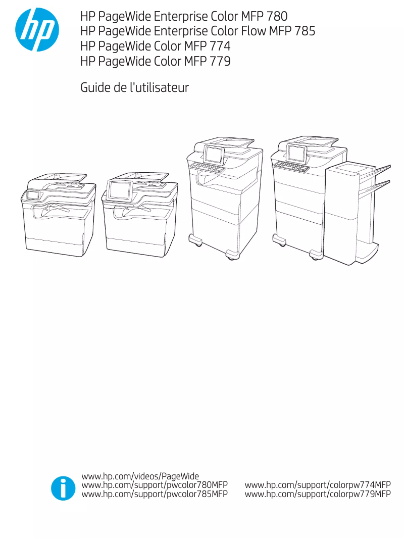 Page n°1 - Manuel utilisateur HP PageWide Color MFP 779