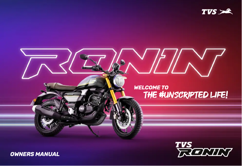 Page 1 of the manual User Manual TVS Ronin