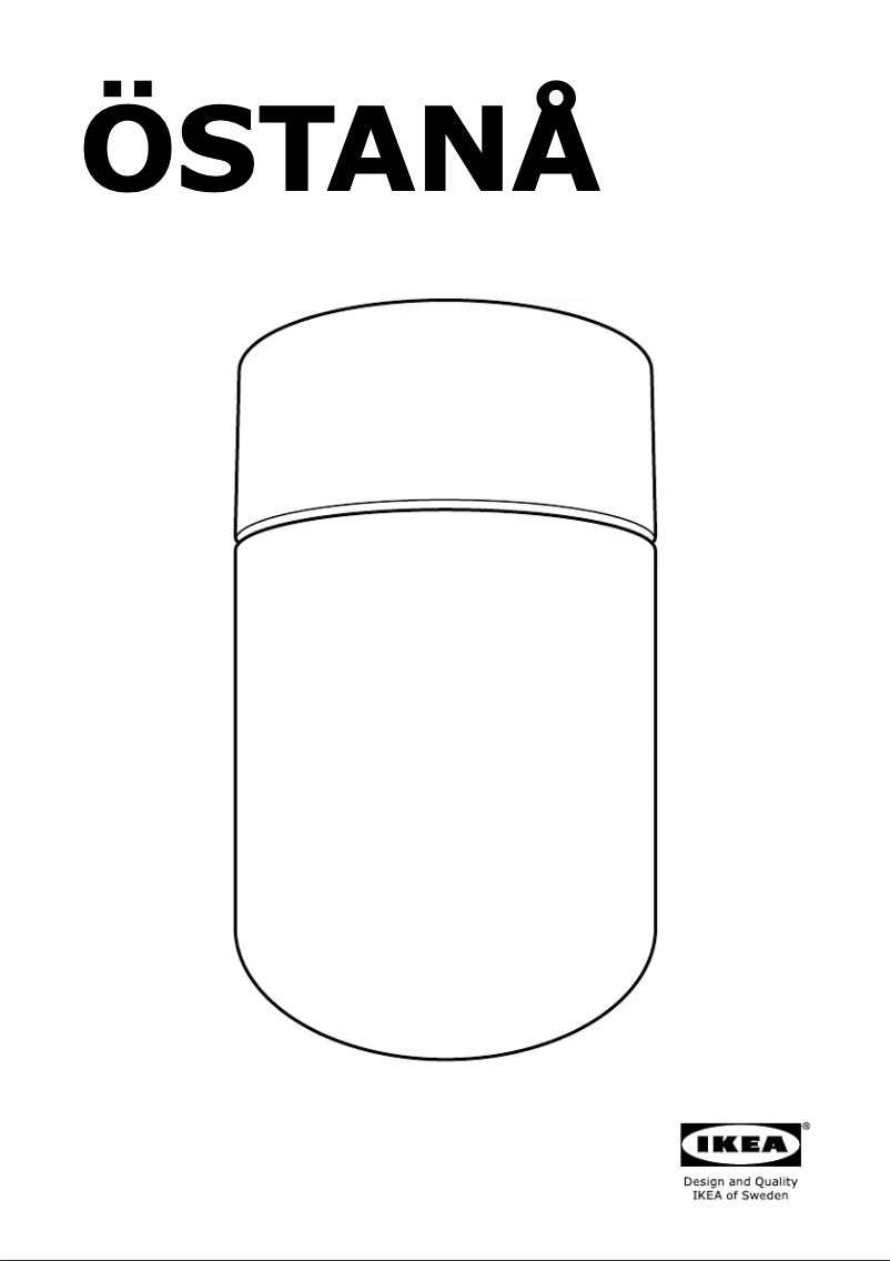 Page 1 de la notice Instructions / montage Ikea OSTANA