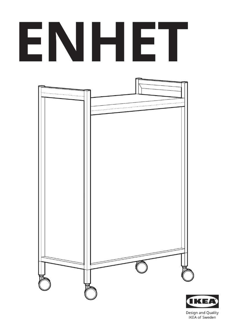 Page 1 de la notice Manuel utilisateur Ikea ENHET 105.161.02