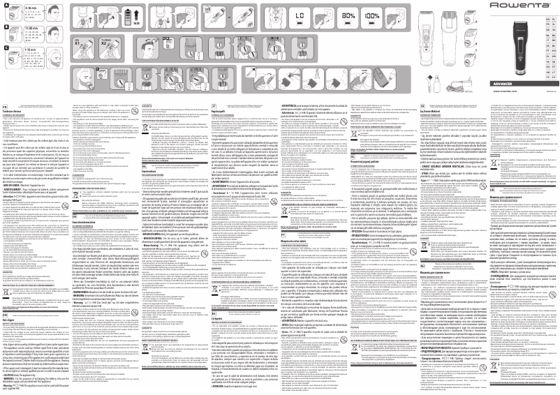 Page 1 de la notice Manuel utilisateur Rowenta Advancer Xpert TN5241