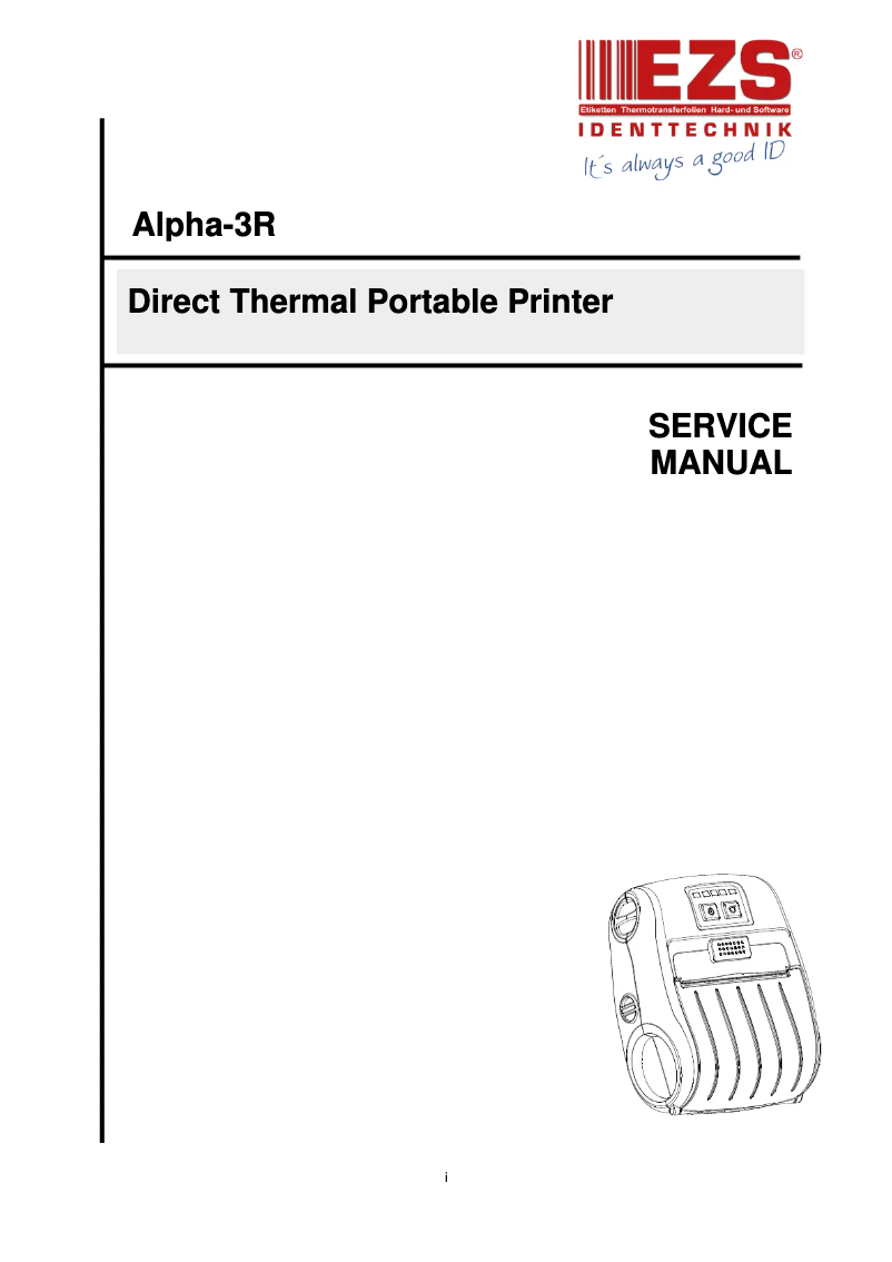 Page 1 de la notice Manuel utilisateur TSC Alpha-3R