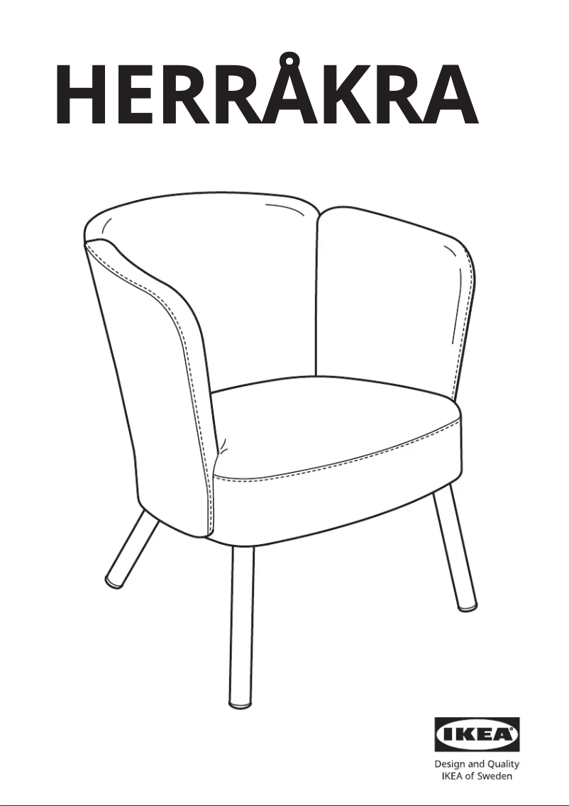 Page 1 de la notice Manuel utilisateur Ikea HERRÅKRA 305.355.43