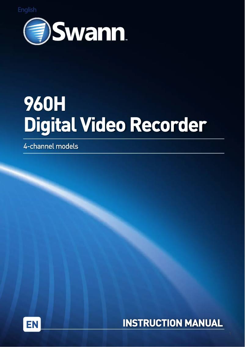 Page 1 de la notice Manuel utilisateur Swann DVR4-3200