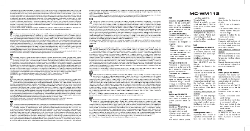Page 1 of the manual User Manual ModeCom MC-WM112