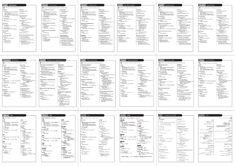 Page 1 de la notice Guide de démarrage rapide BenQ 9H.JAV77.13E