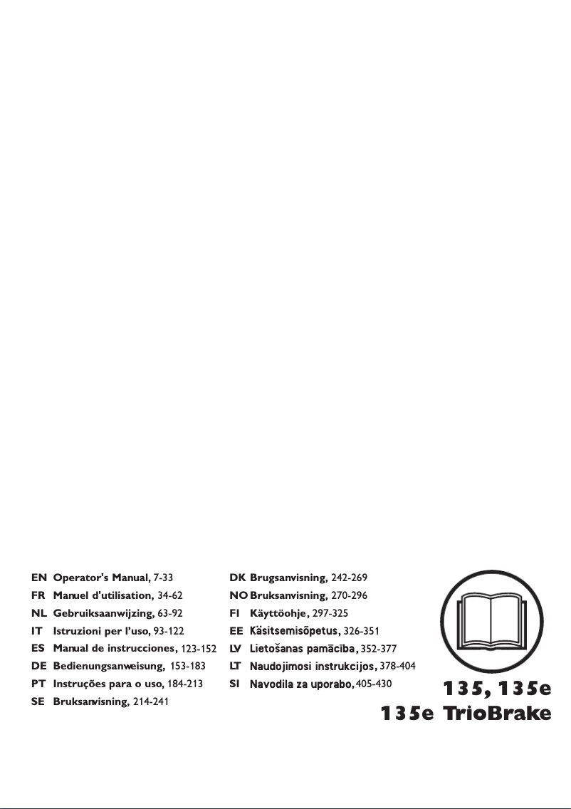 Page 1 de la notice Manuel utilisateur Husqvarna 135e