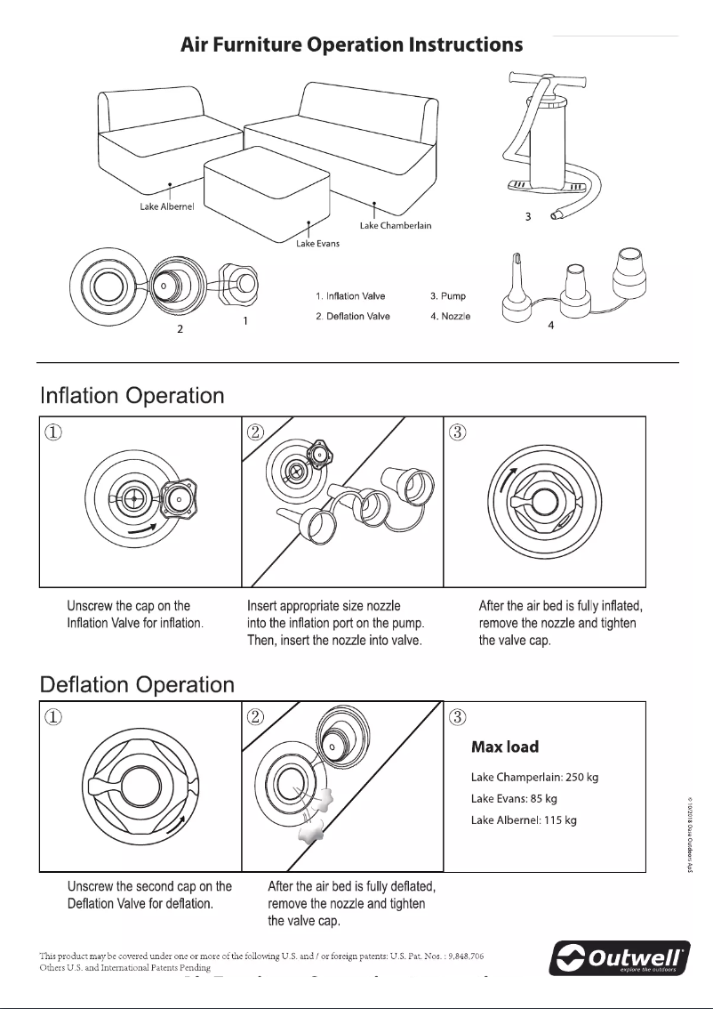 Página 1 del manual Manual de usuario Outwell Chamberlain