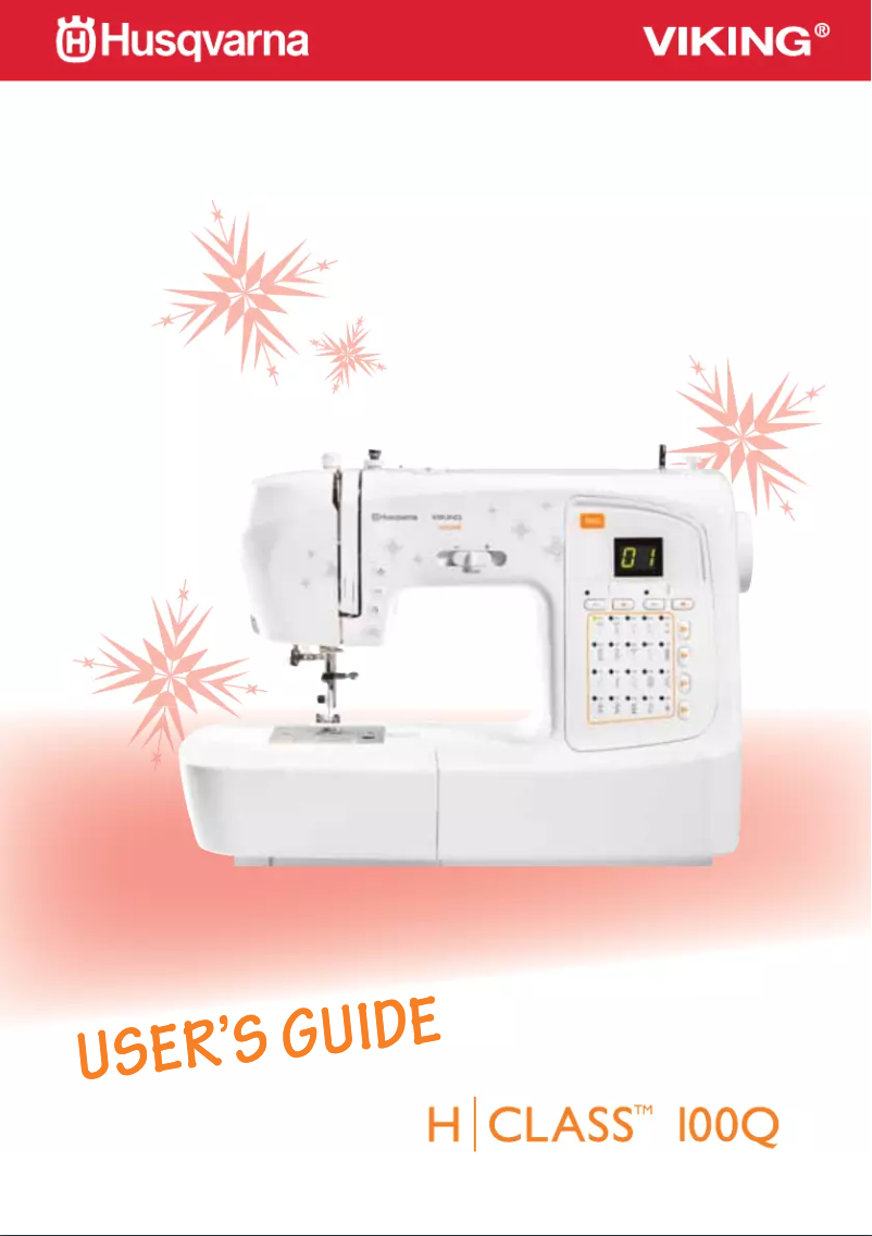 Page 1 de la notice Manuel utilisateur Husqvarna-Viking Hiclass 100Q