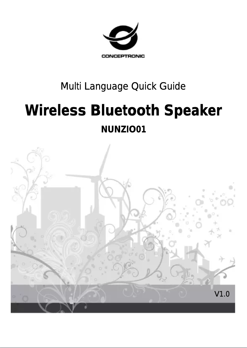 Page 1 de la notice Manuel utilisateur Conceptronic NUNZIO01GN