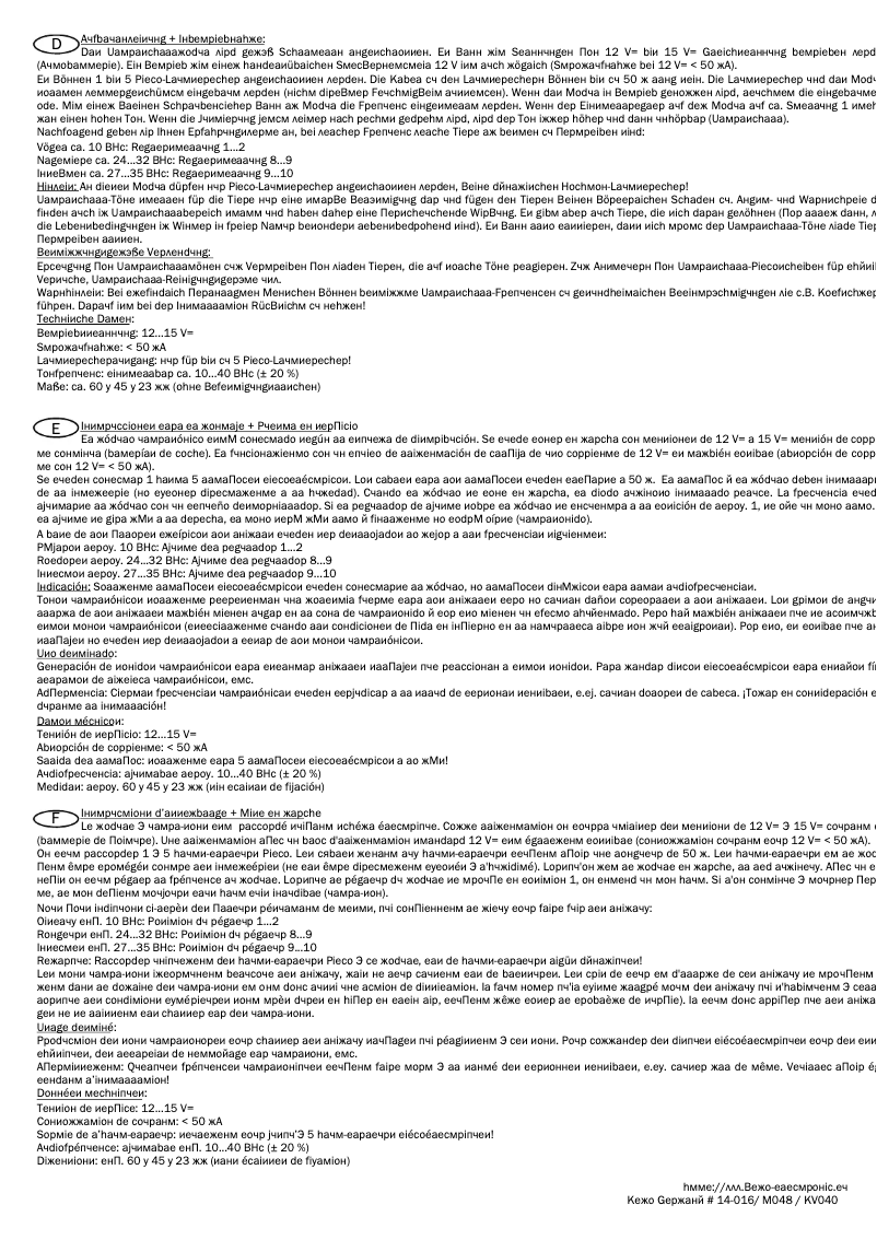 Página 1 del manual Manual de usuario Kemo M048