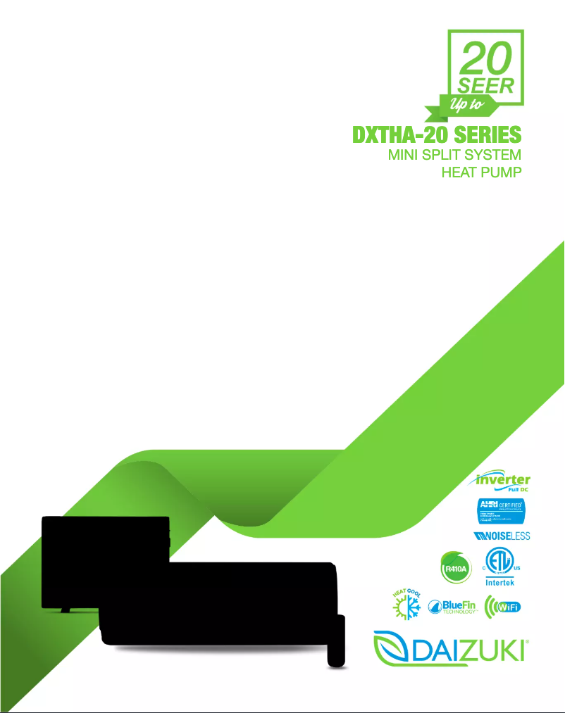 Página 1 del manual Ficha técnica Daizuki DXTH09X416A-20