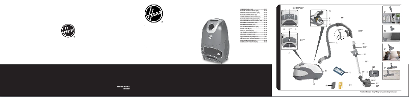 Page 1 de la notice Manuel utilisateur Hoover HE722PET 011