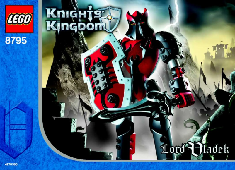 Page 1 de la notice Manuel utilisateur Lego Knights Kingdom Vladeck & Mathias