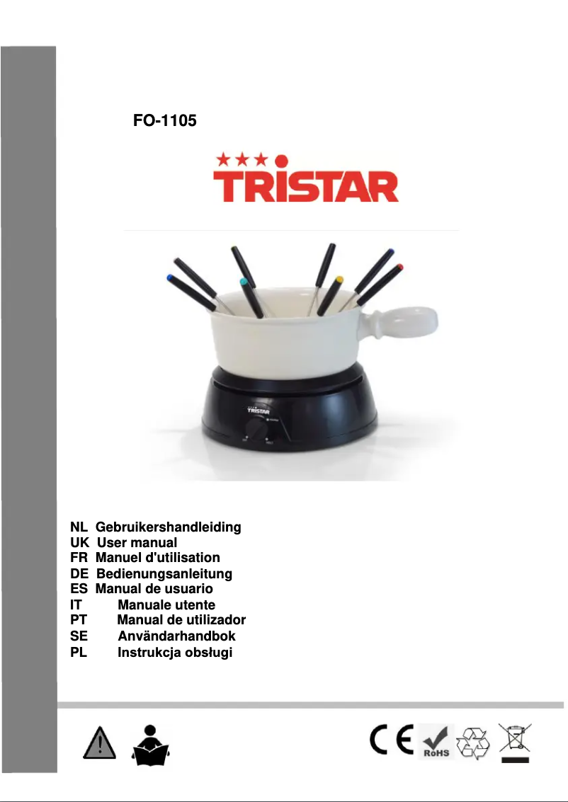 Page 1 de la notice Manuel utilisateur TriStar FO-1105